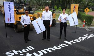 เชลล์เปิดตัว Shell Bitumen FreshAir นวัตกรรมยางมะตอยล่าสุด ลดฝุ่น ลดผลกระทบต่อคุณภาพอากาศ