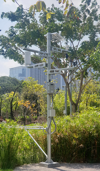 ติดตั้งระบบเซนเซอร์เพื่อการจัดการน้ำในอทยาน 100 ปีจุฬาฯ