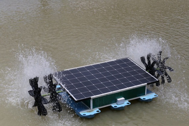 แผงเซลล์พล้งงานแสงอาทิตย์บนผิวน้ำ (Solar Cell Floating)