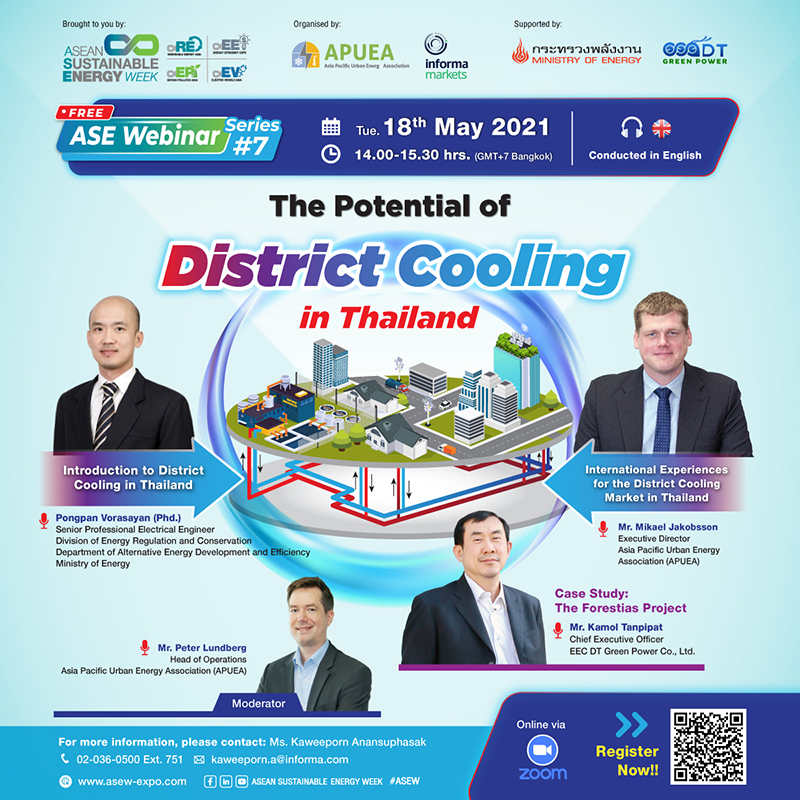 ASE Webinar Series#7: The Potential of District Cooling in Thailand