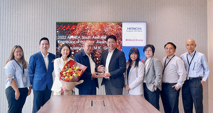 Hitachi Energy มอบรางวัลผู้จัดจำหน่ายแห่งปีให้กลุ่มบริษัท P.M.K.