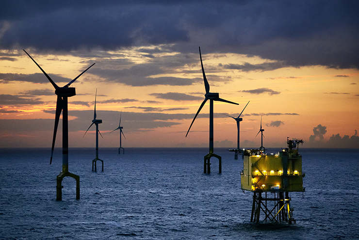 The first ever HVDC grid connection from an offshore wind farm, BorWin1 converter station in the North Sea