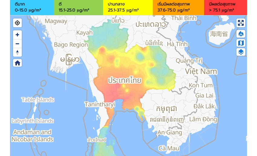 ค่าฝุ่น PM 2.5