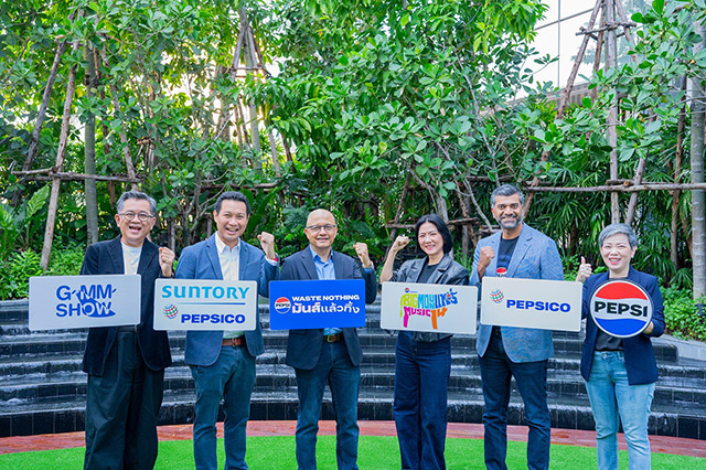 ซันโทรี่ เป๊ปซี่โค ประเทศไทย ร่วมกับเป๊ปซี่โค ประเทศไทย และจีเอ็มเอ็ม โชว์ คัดแยกขยะปีที่ 2 สูงถึง 11,150 กิโลกรัม 