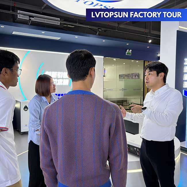 เยี่ยมชมโรงงาน LVTOPSUN ประเทศจีน