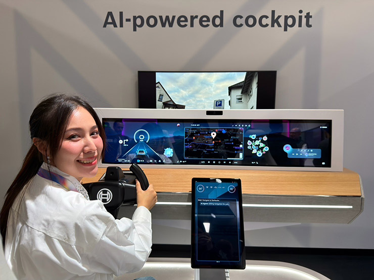 Bosch เปิดตัวค็อกพิทอัจฉริยะที่ขับเคลื่อนด้วย AI รุ่นใหม่